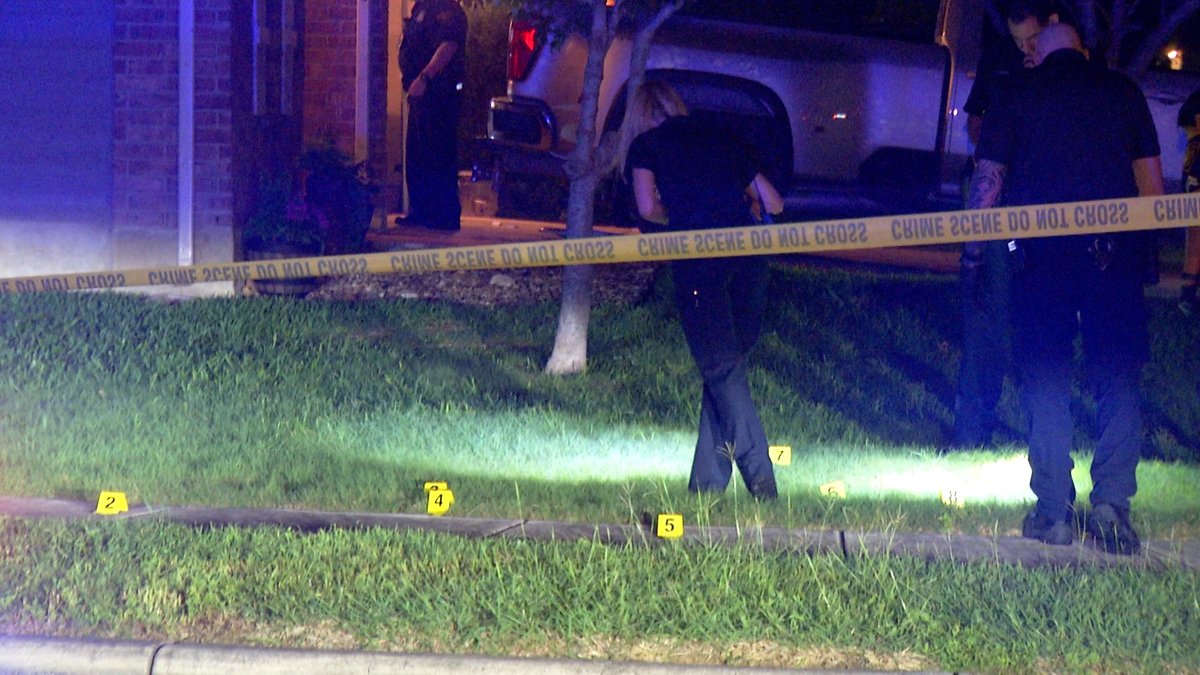 Deadly shooting: Police said the woman was found shot to death inside the garage, while the man was shot three times, including in the chest. Shell casings were found on the grass next to the house