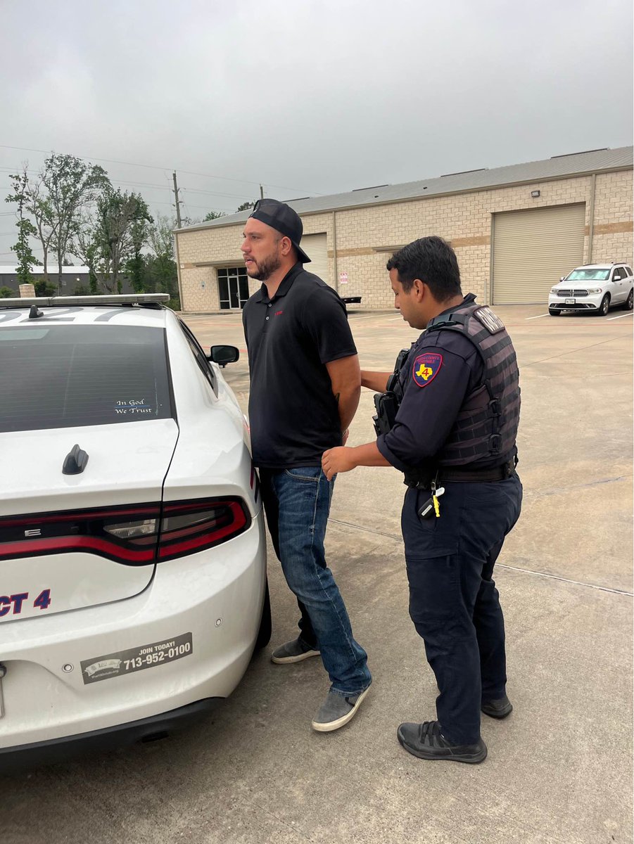 Deputy Espinal with Constable Mark Herman's Office has an adult male in custody following a disturbance in the 5200 block of FM 2920. The male was found to have multiple open Misdemeanor Warrants including Interfering with the Duties of a Public Servant