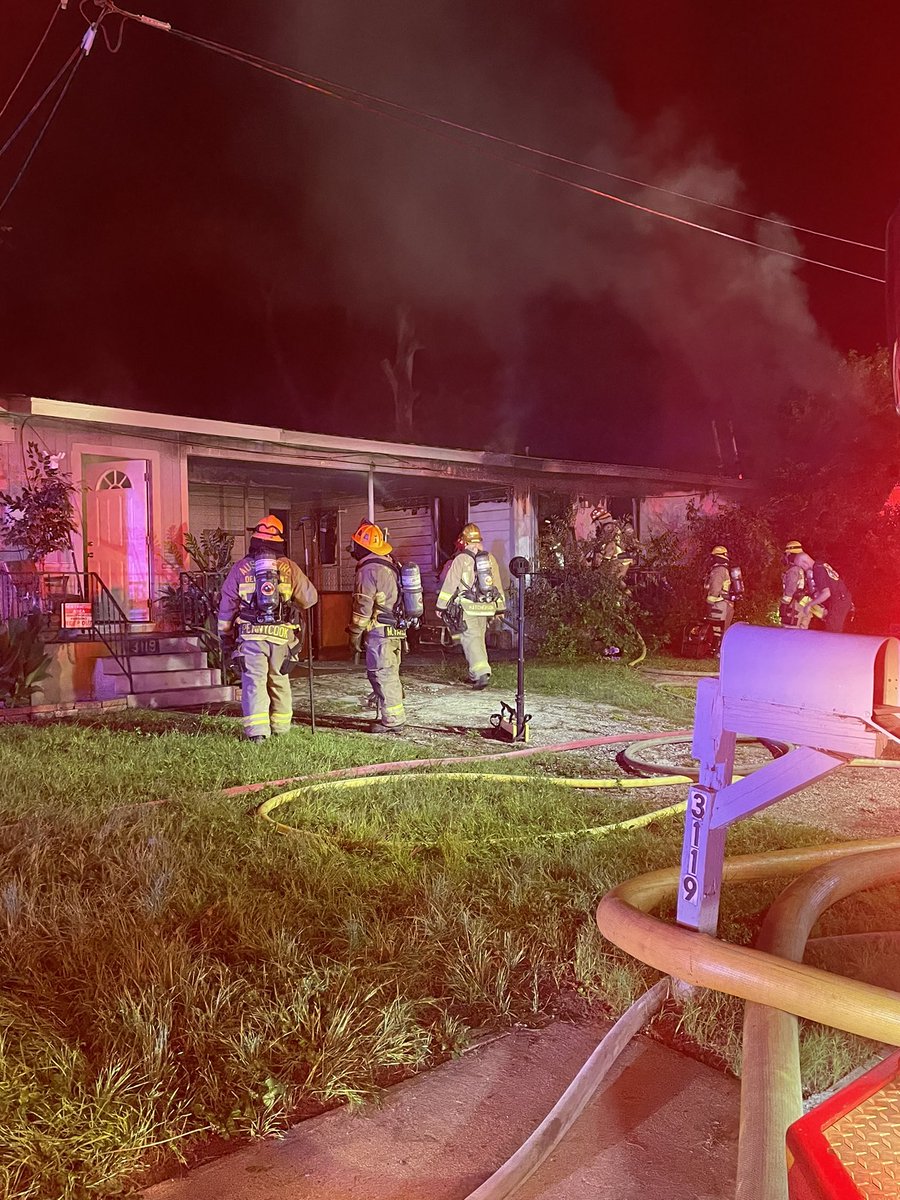 AFD on scene of a residential structure fire in the 3100 block of Garwood St. Fire is now out, additional searches being completed. 1 injured and  in care of @ATCEMS