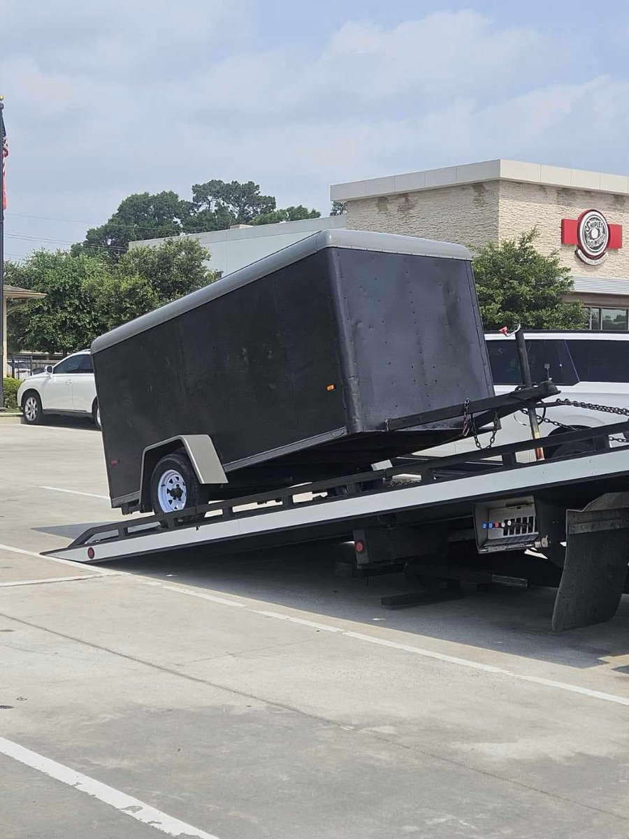 Sgt.  Elmer was alerted that a stolen trailer was approaching the Atascocita area. The trailer was located in the 14500 block of W Lake Houston Pkwy. Investigation revealed it was stolen from a Boy Scouts Troop in Sugarland  and  resold on social media to an unsuspecting buyer