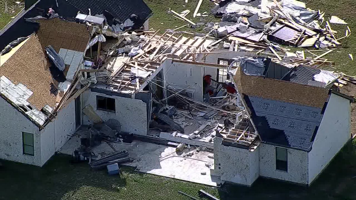 The death toll of Saturday night's reported tornado outbreak is now 7. A 2-year-old and 5-year-old were found dead on Sunday morning