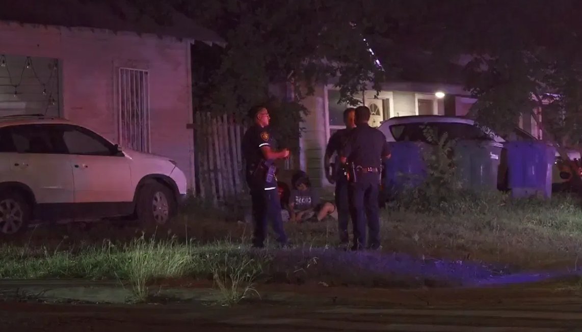 Two adults were shot in a drive-by shooting while sleeping in their home on the city's Northwest side