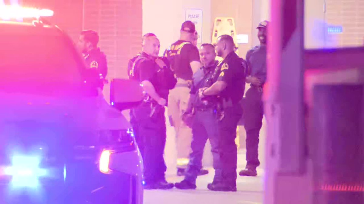 Dozens of police officers are waiting outside Methodist Hospital, where an officer who was seriously injured was taken. The other 2 injured officers were taken to Baylor