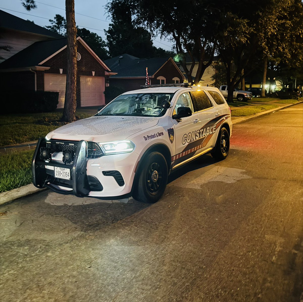 Deputy Williams with Constable Mark Herman’s has an adult male in custody at 18000 Maple Mill Drive following a weapons disturbance call at this location.The male recklessly discharged a firearm in a public place. He was charged with disorderly conduct