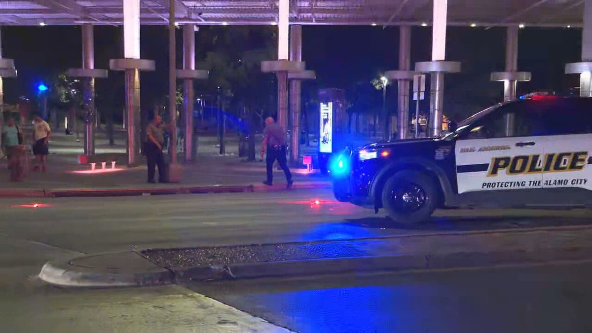 One person was hospitalized after being struck by a vehicle near downtown