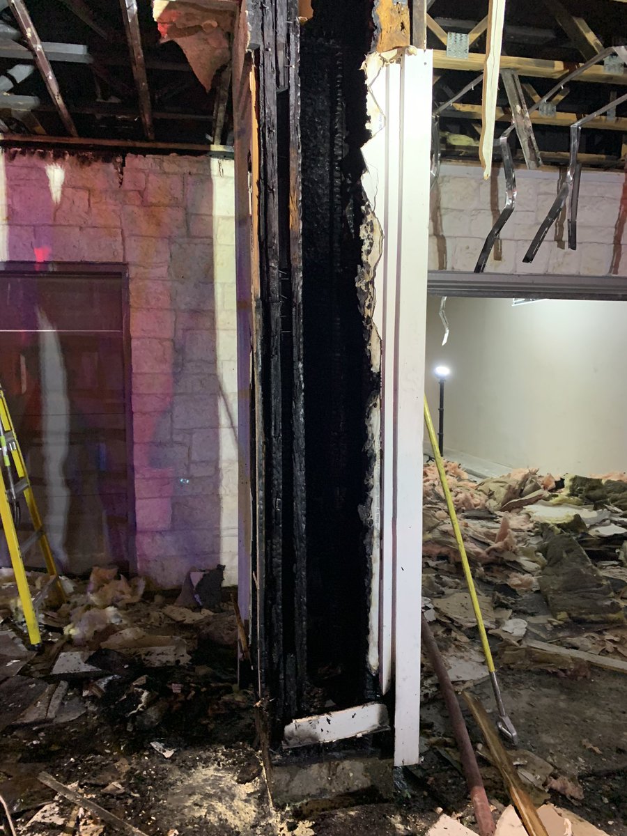 Fire is out.  Through our Automatic Aid agreement crews from Austin, @TC_Fire_Rescue and Manchaca quickly arrived containing fire to exterior column and exterior wall. 1 occupant displaced from fire control damage assisted by management