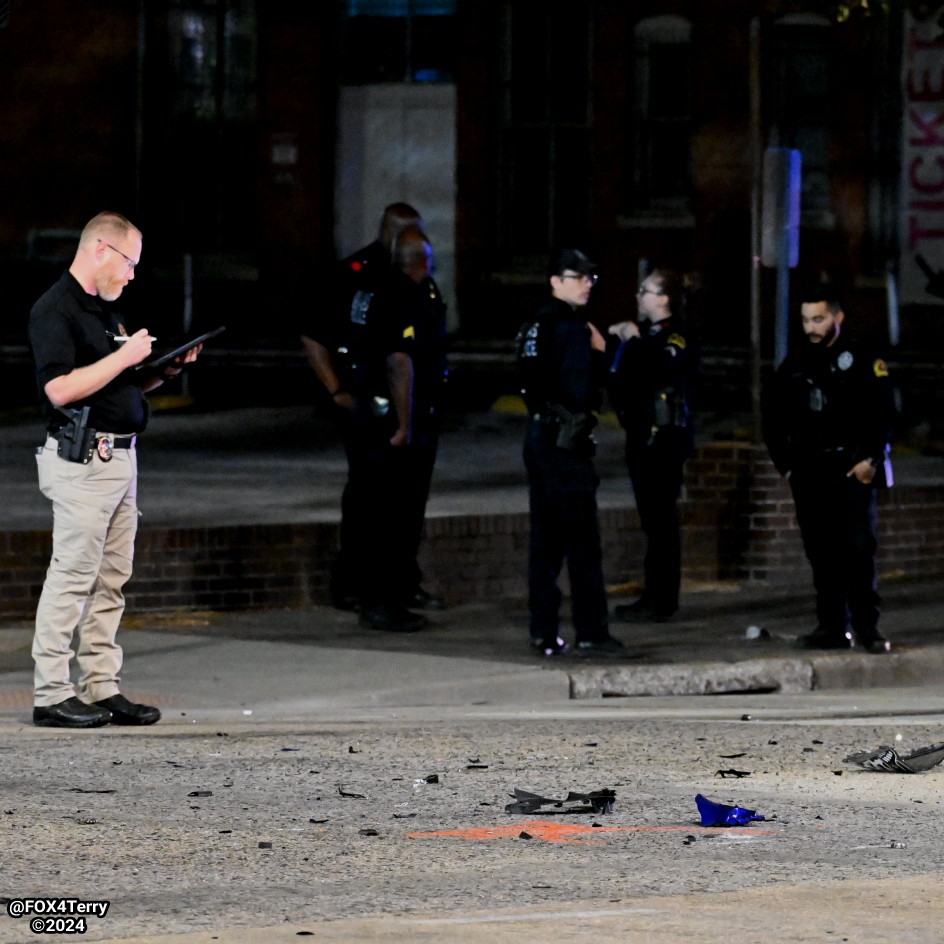 An overnight crash in Downtown Dallas has left a man dead.