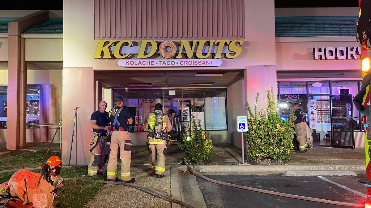 AFD onscene at a kitchen fire at the KC Donuts at 8106 Brodie Ln. Crews have extinguished the fire with no  extension to adjacent occupancies. Structure was unoccupied with no reported injuries.