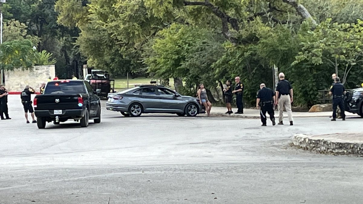 San Antonio Park police has a suspect detained. According to Fire a person was transported priority 1 to a hospital.This near the San Antonio Zoo