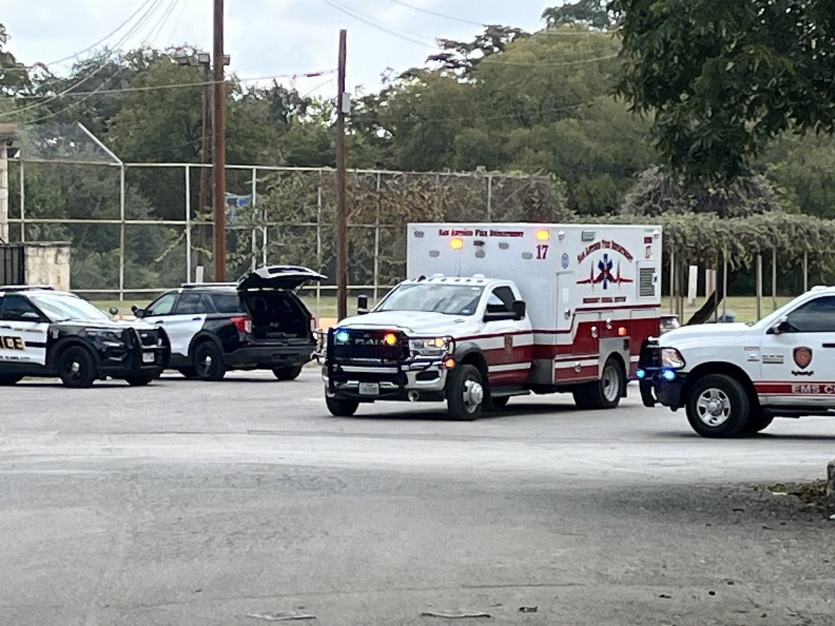 San Antonio Park police has a suspect detained. According to Fire a person was transported priority 1 to a hospital.This near the San Antonio Zoo