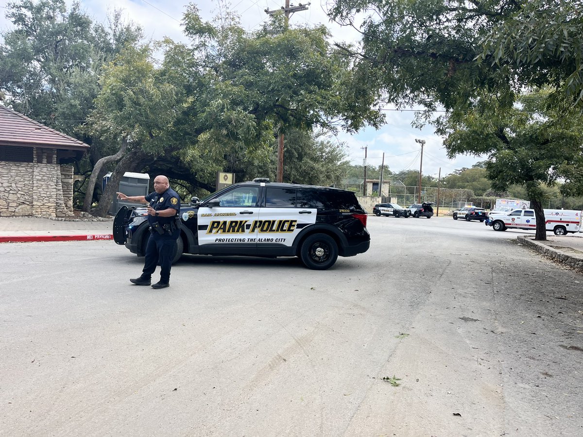 San Antonio Park police has a suspect detained. According to Fire a person was transported priority 1 to a hospital.This near the San Antonio Zoo