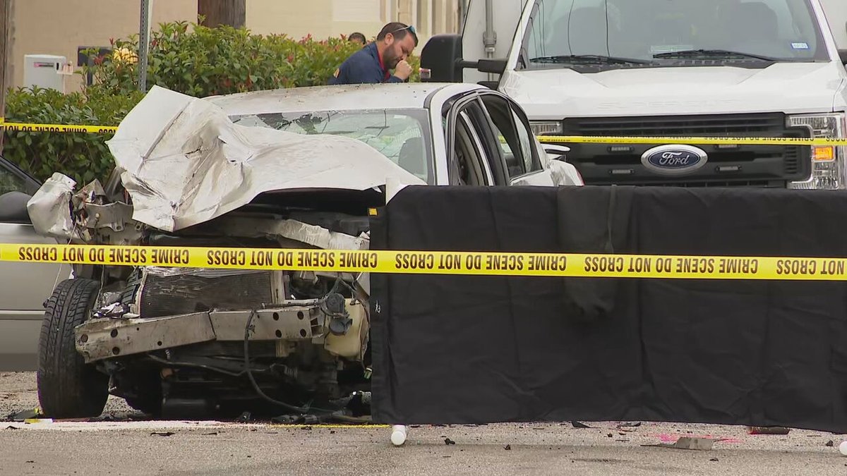 An elderly woman is dead and five others injured following a crash Tuesday morning in downtown San Antonio. Police said the woman, in her 70s, was driving when she reportedly suffered a medical episode