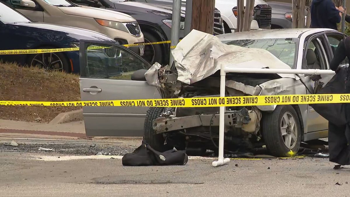 An elderly woman is dead and five others injured following a crash Tuesday morning in downtown San Antonio. Police said the woman, in her 70s, was driving when she reportedly suffered a medical episode