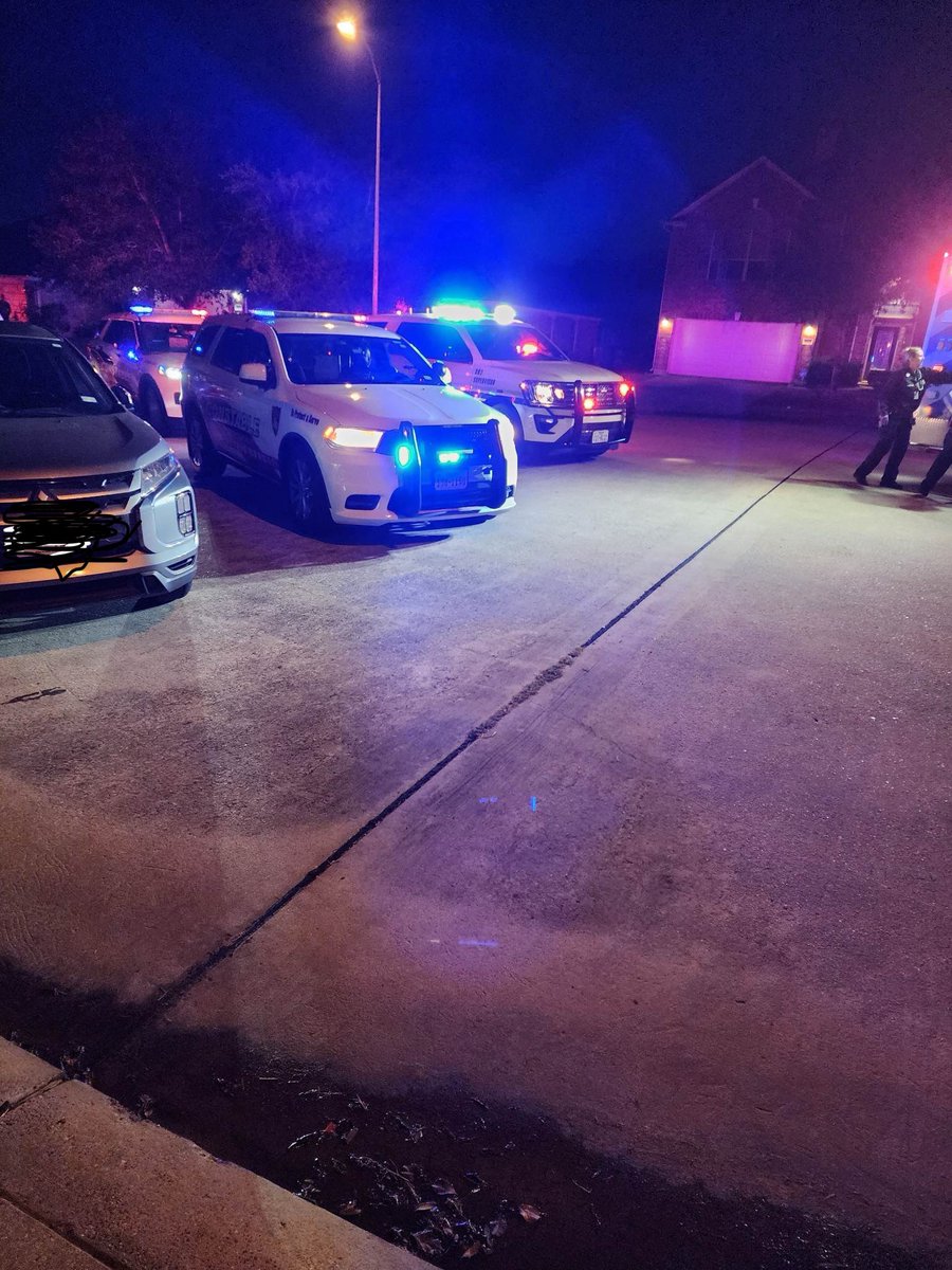 Heavy police presence in the 9100 block of Cascade Basin Falls. Constables are investigating a shooting. A female victim with a gunshot wound was transported to a local hospital via life flight. A male at the scene is currently detained. Investigation on scene continues