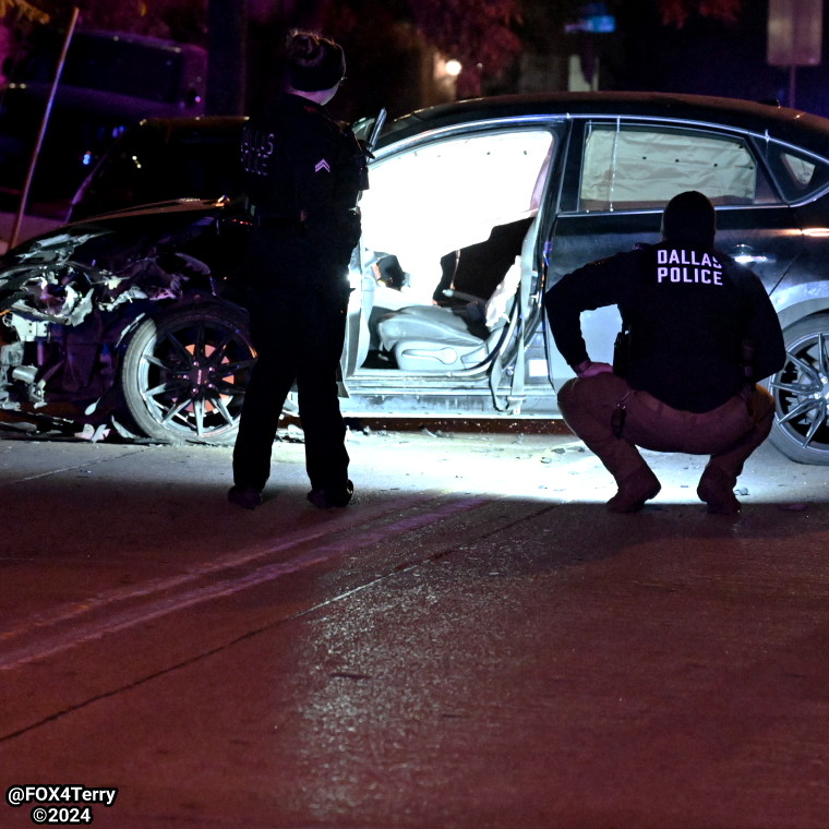 Greenville Ave near Mockingbird Ln shut down as police investigate a crash that's left one man dead.