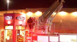 The fire started just after 10 p.m. at the Taco Cabana off Interstate 10 West. were able to get the blaze under control pretty quickly