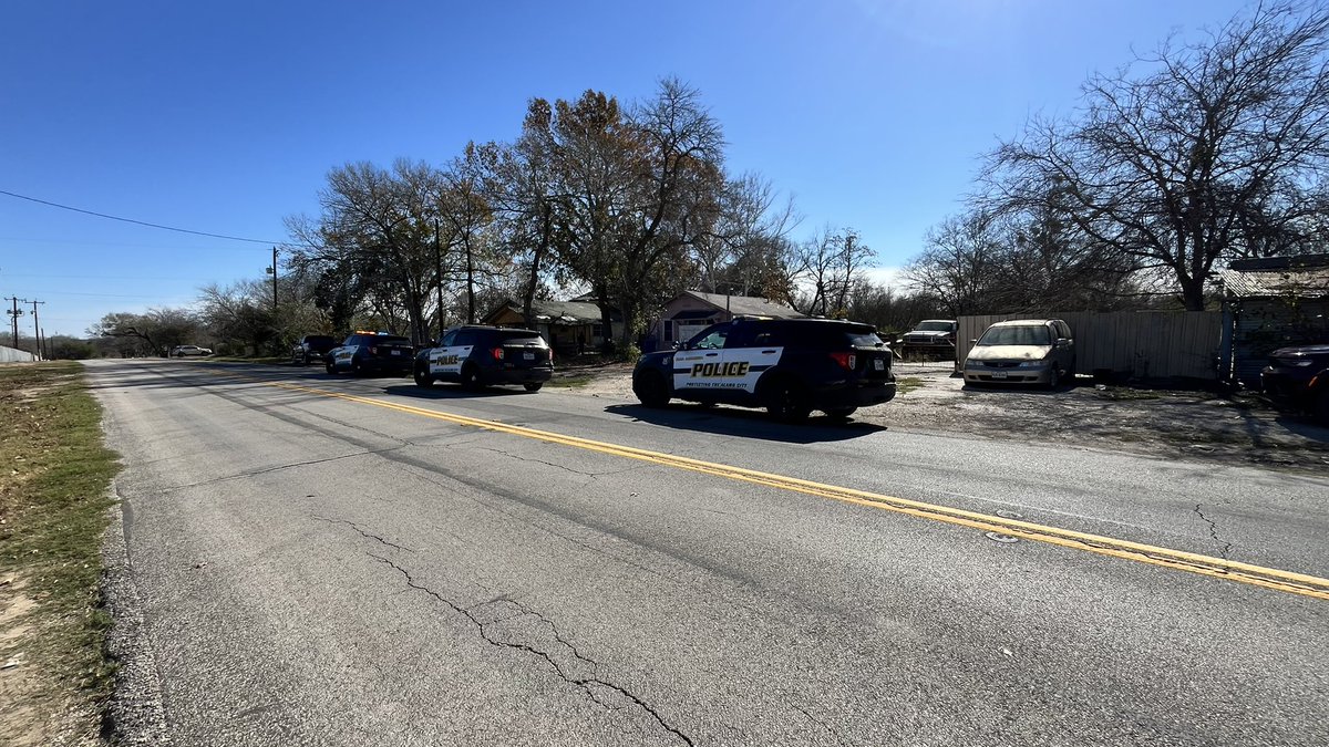 San Antonio police at the scene of a DOA. Police tell a man was found deceased. Homicide was called to investigate. It  appears to be an elderly black male. The medical examiner will determine the cause of death