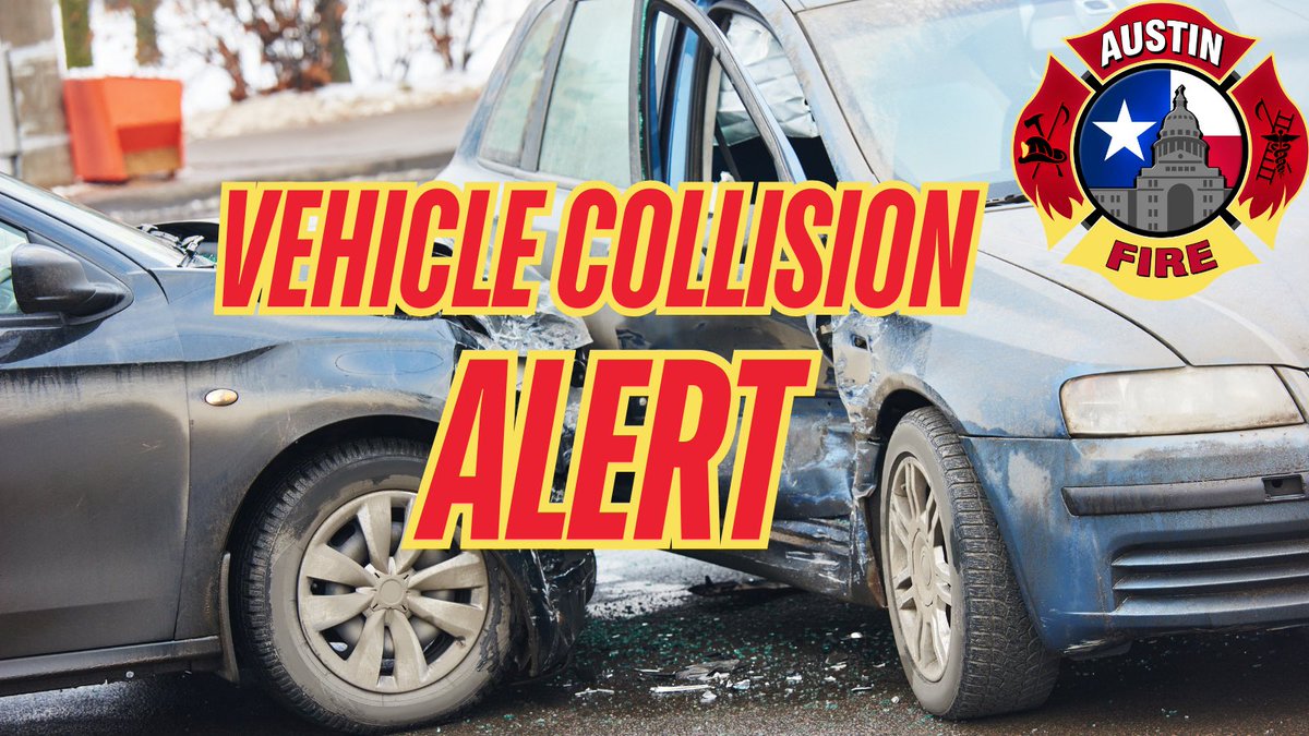 Austin firefighters responding to a vehicle rescue in the 100 block of W Ben White. Firefighters extricating person pinned in vehicle vs pillar collision. Avoid the area ATXTraffic