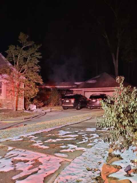 Constable deputies and Fire Dept. were able to get everyone out the home and the fire put at at 3600 CEDAR GLEN LN. 