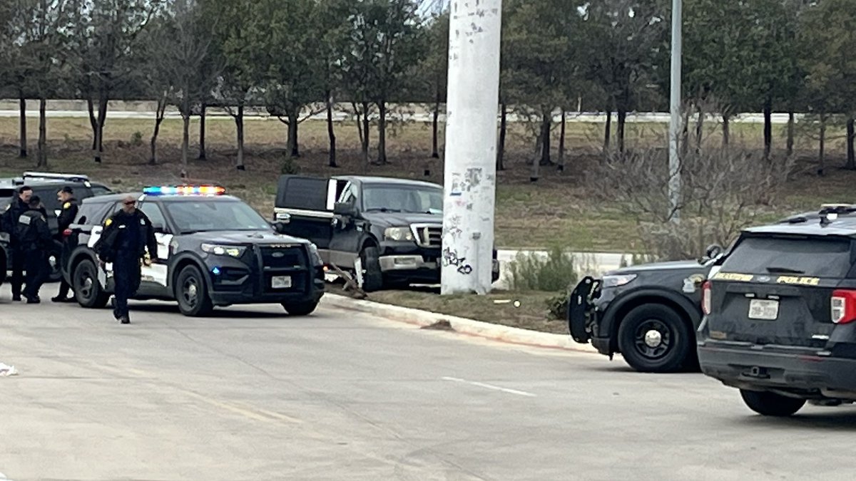 San Antonio police spotted a truck that may have been involved in an earlier incident. The vehicle was followed and wrecked at a CVS . 3 individuals were detained. 