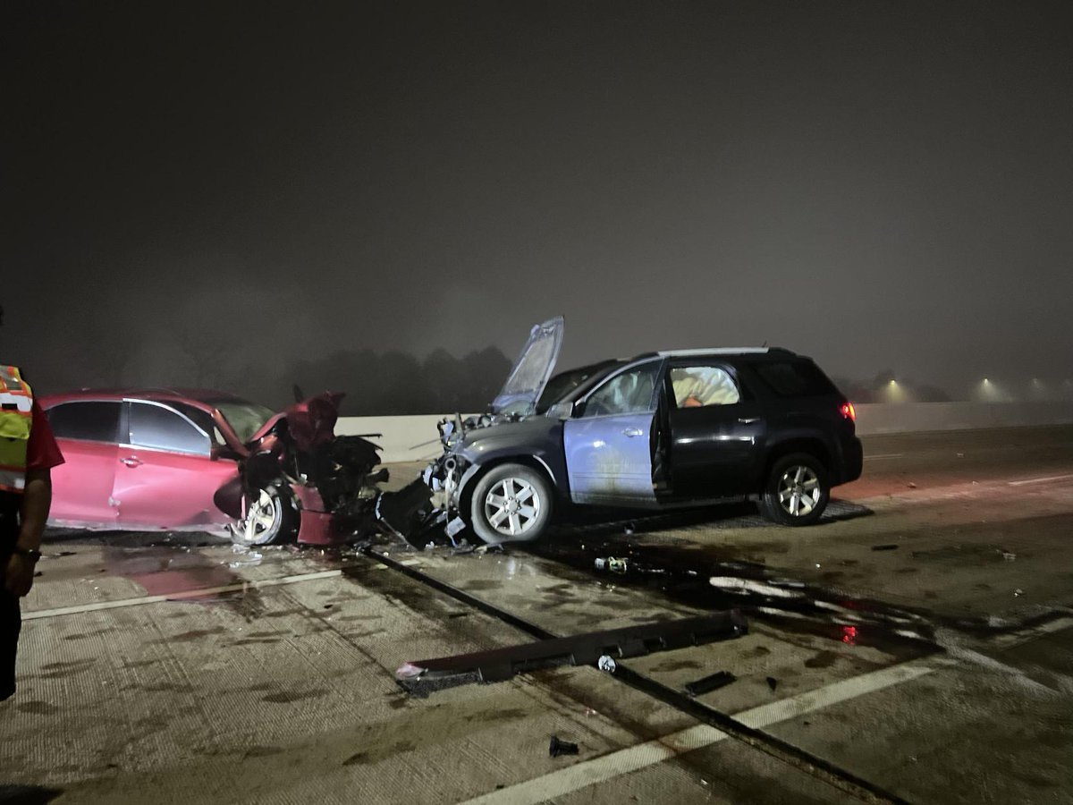 Constable Deputies are investigating a Major Crash at 13800 HARDY TOLL RD involving a wrong-way-driver. Both drivers have been transported by EMS. The Hardy Toll Rd southbound main lanes are closed. Traffic is being diverted to the N Sam Houston Twy