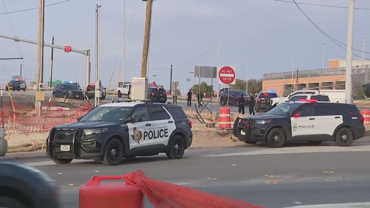 A large police presence near MLK Boulevard and I-35, where officers are investigating a homicide