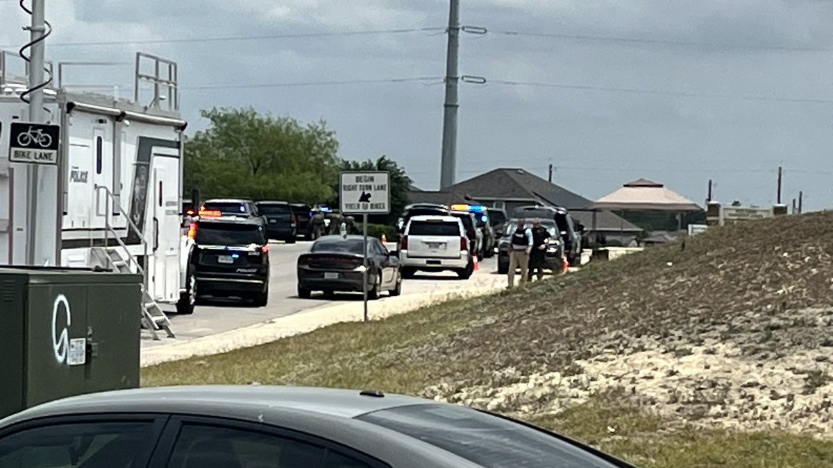 POLICE working an active scene.  near Voss Farms Elementary School. The school has been placed on a secure status