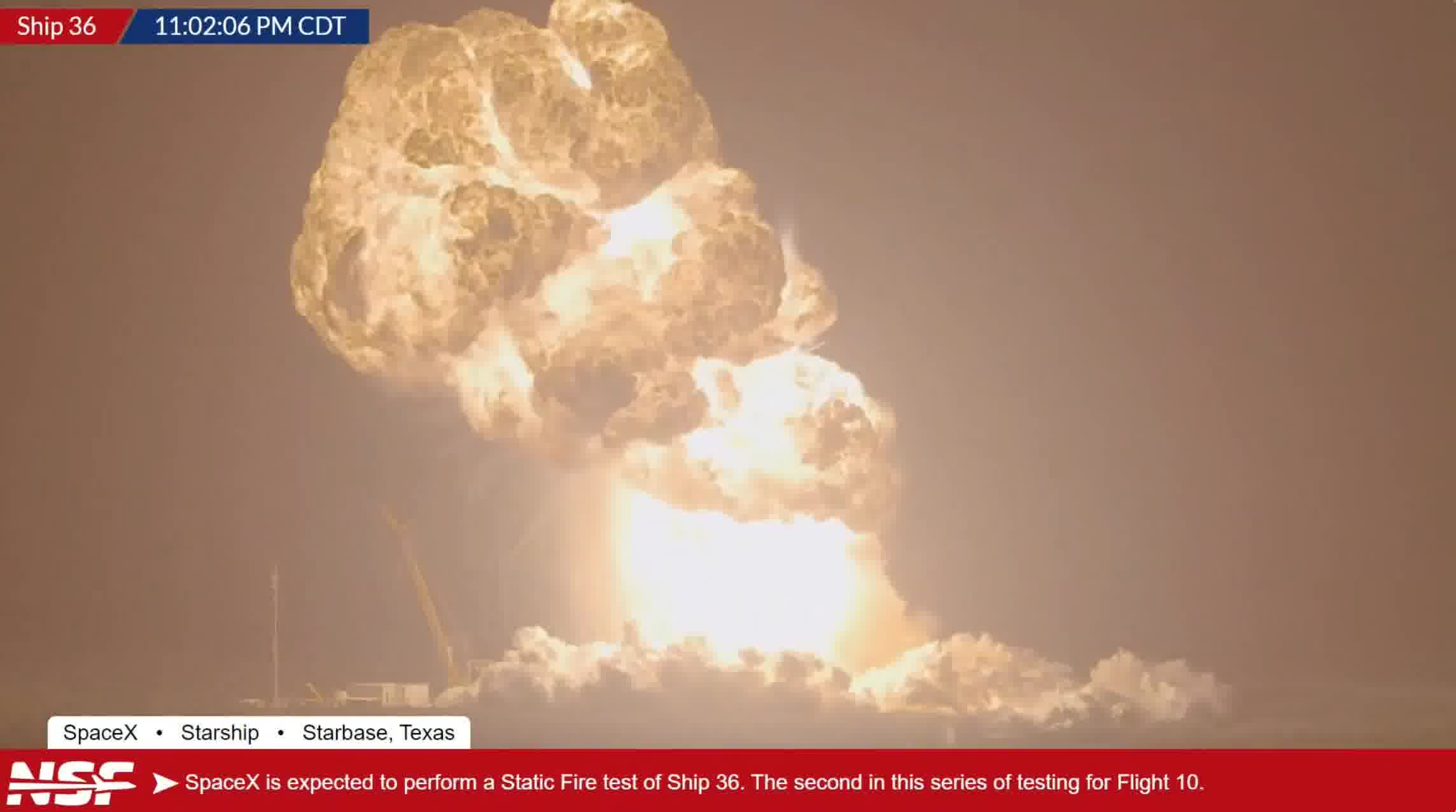 SpaceX Starship statik ateş testi sırasında patladı