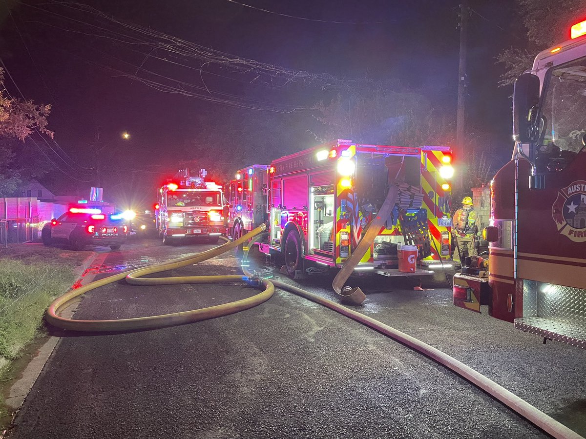 AFD on scene with a two-story duplex fire in the 1110 blk of Terry Dr. in east Austin. Avoid the area. Fire has been extinguished and crews will remain to check for hot spots.  No injuries reported