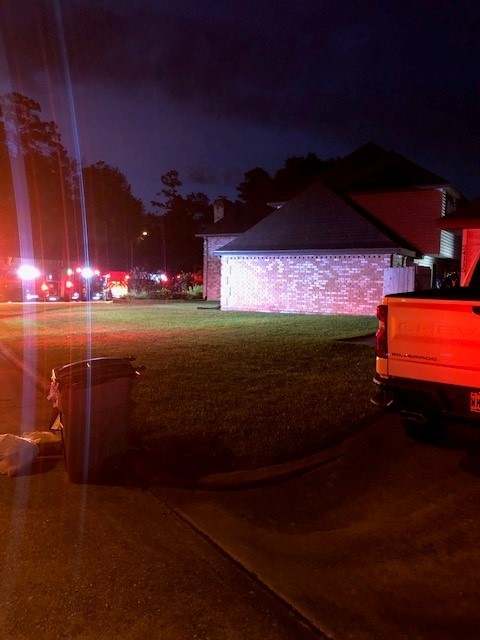 Constables assisting the fire department with heavy smoke in the area of 24100 Ardwick Ct