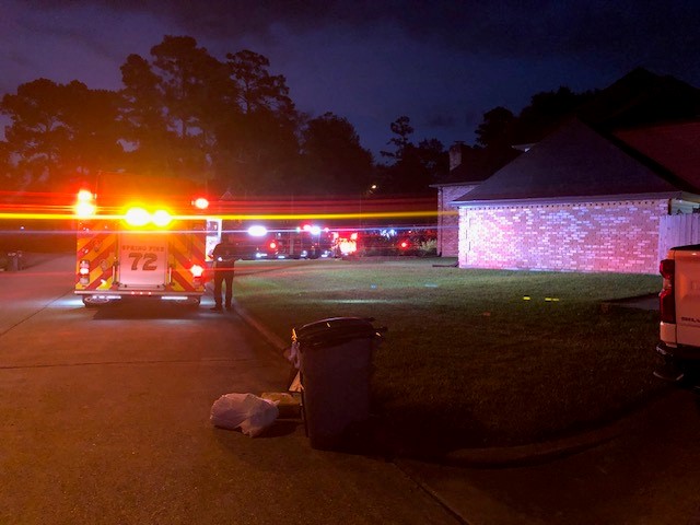 Constables assisting the fire department with heavy smoke in the area of 24100 Ardwick Ct