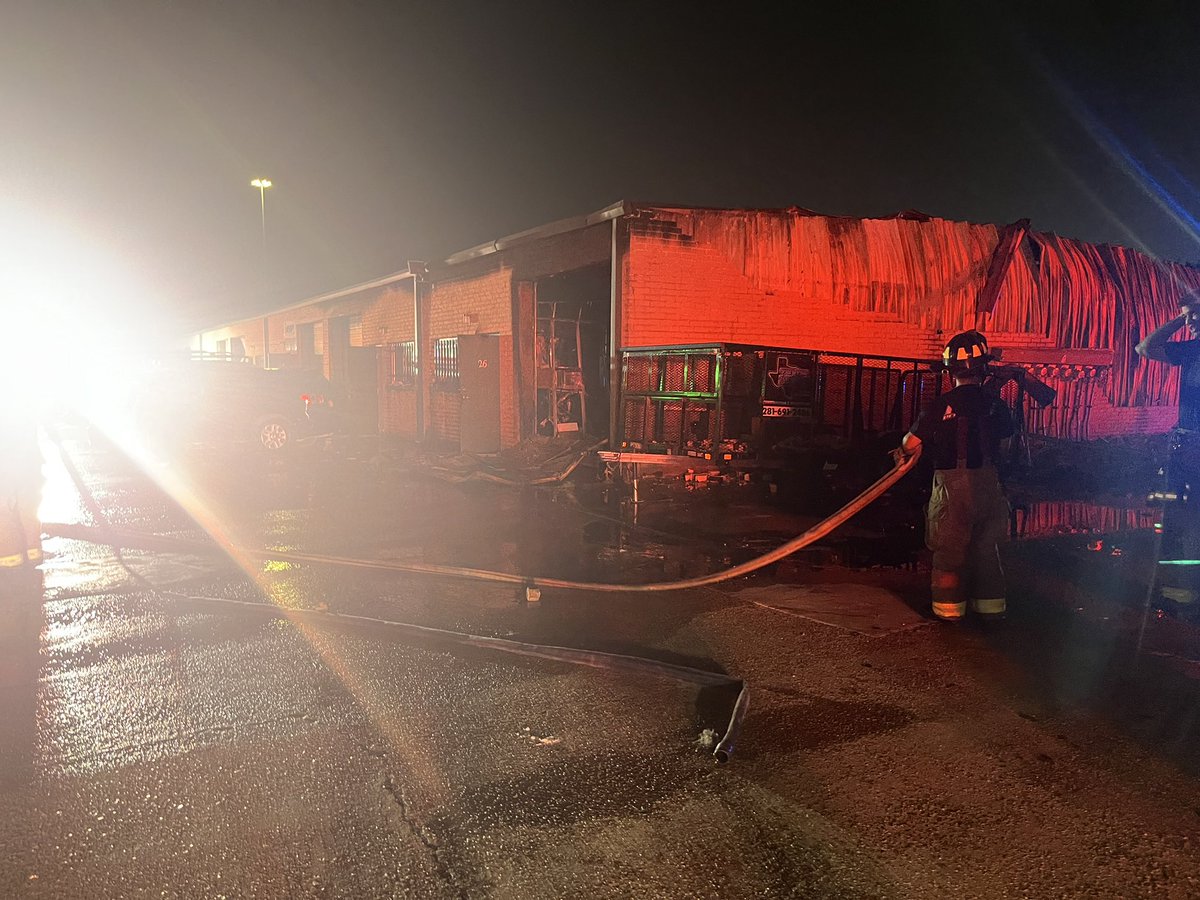 HCFMO investigators were on scene assisting Channelview Fire Department with a commercial fire in the 16200 block of East Freeway. One adult male working overnight was transported to the hospital in critical condition for burn injuries
