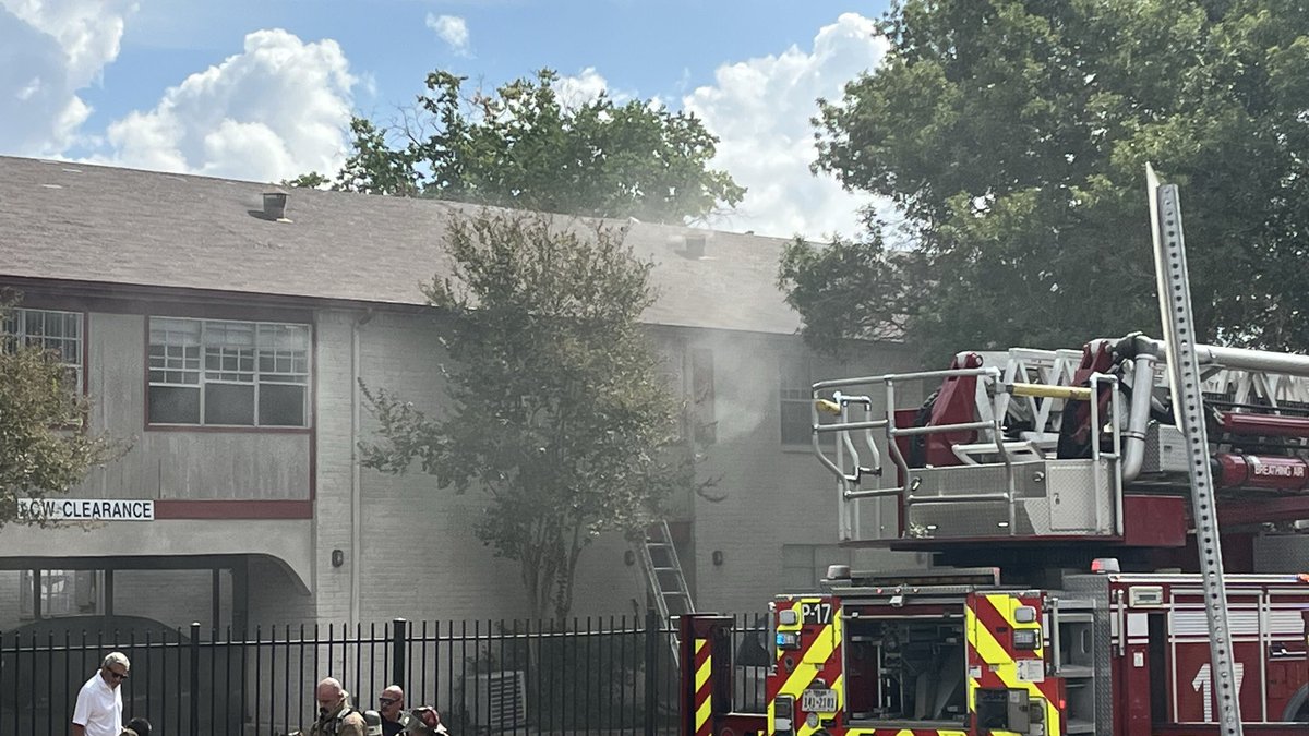2 ALARM  San Antonio Fire working a 2 alarm fire. They tell that a person called fire saying her laptop was on fire. Fire arrived and attacked two apartments. They were able to save several pets. No one was hurt
