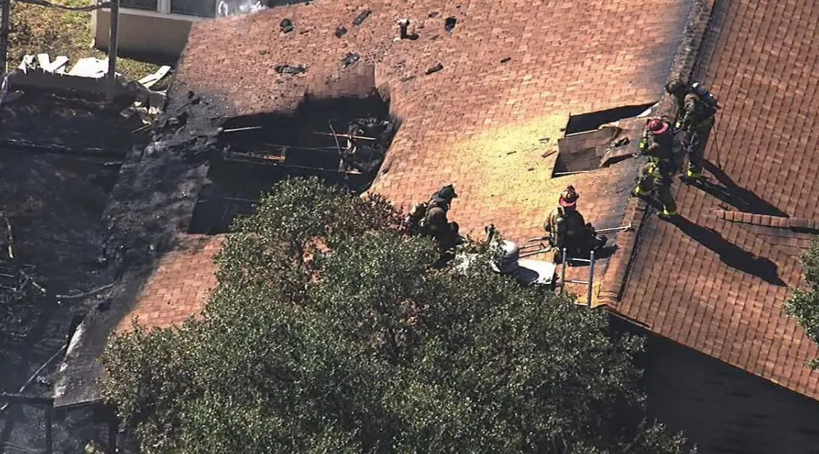 FIRE RIPS THROUGH ROOF    fought back flames to save what they could of a home on the West Side. Officials report that the fire was under control within 25 minutes. No injuries were reported