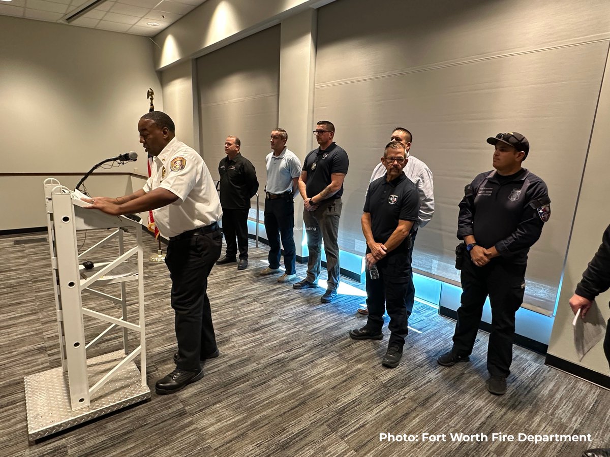 Fort Worth Fire Department held a press conference this afternoon to make the announcement that a suspect has been arrested in connection with the September 3rd residential structure fire on Williams Street that injured two Fort Worth firefighters