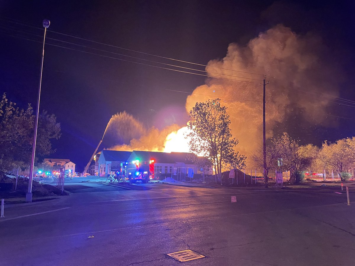 Austin Fire on scene of apartment building under construction in the 4600blk of S Pleasant Valley Road 