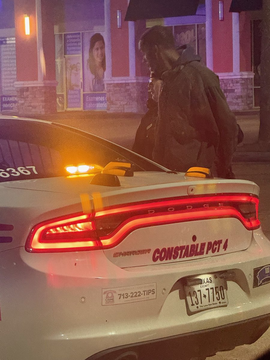 Deputy Cabello responded to a disturbance at 23700 Blodgett Peak Trl. The suspect fled the scene, but thanks to the deputy's quick response, the individual was located at a nearby Food Town and is now in custody for assault.