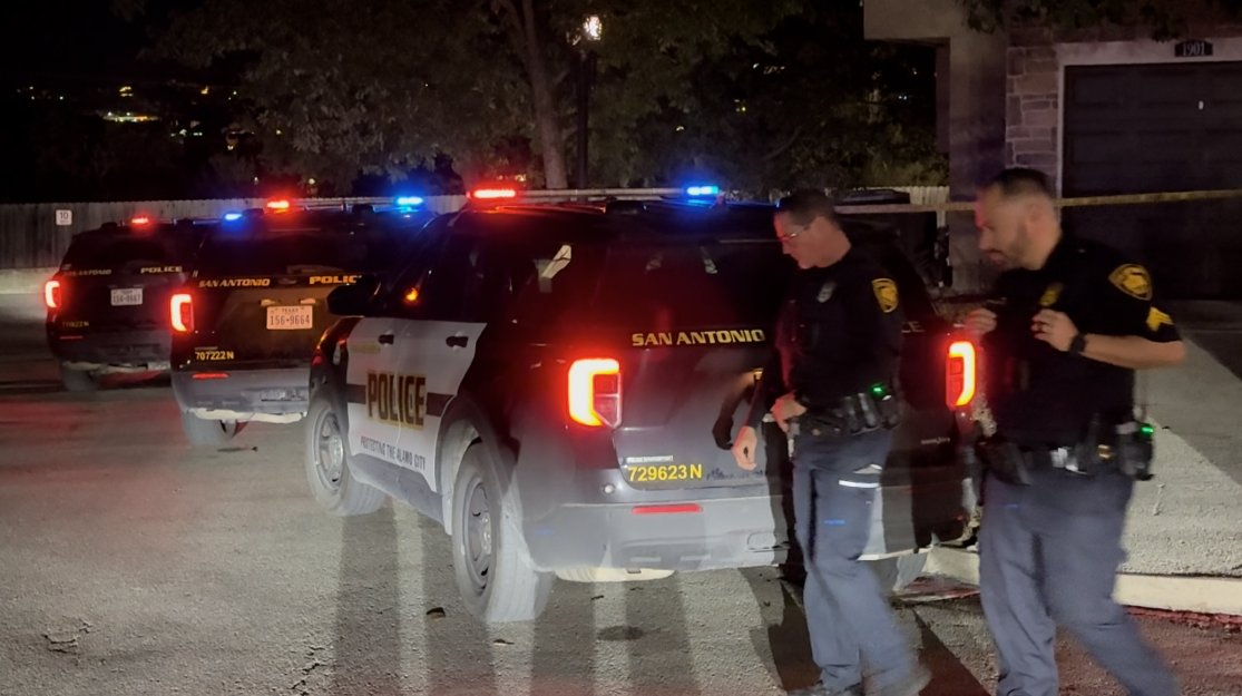 MURDER-SUICIDE    people were found dead Thursday night in what San Antonio police say was a murder-suicide at a North Side apartment complex, a tragedy witnessed in part by the woman who called 911