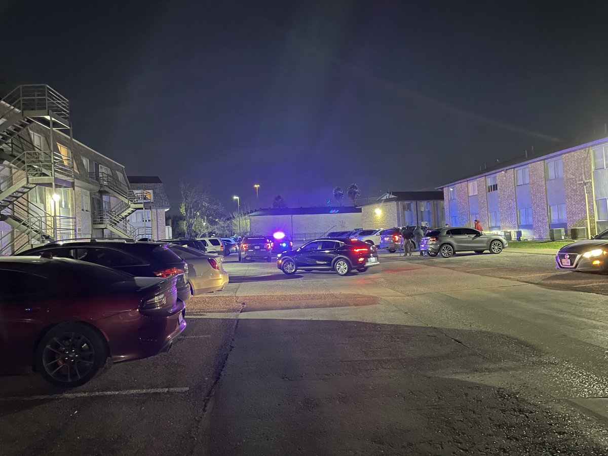 Southeast officers are at a shooting scene 7400 Calhoun. Adult male transported in stable condition by HFD. Male was shot during an argument