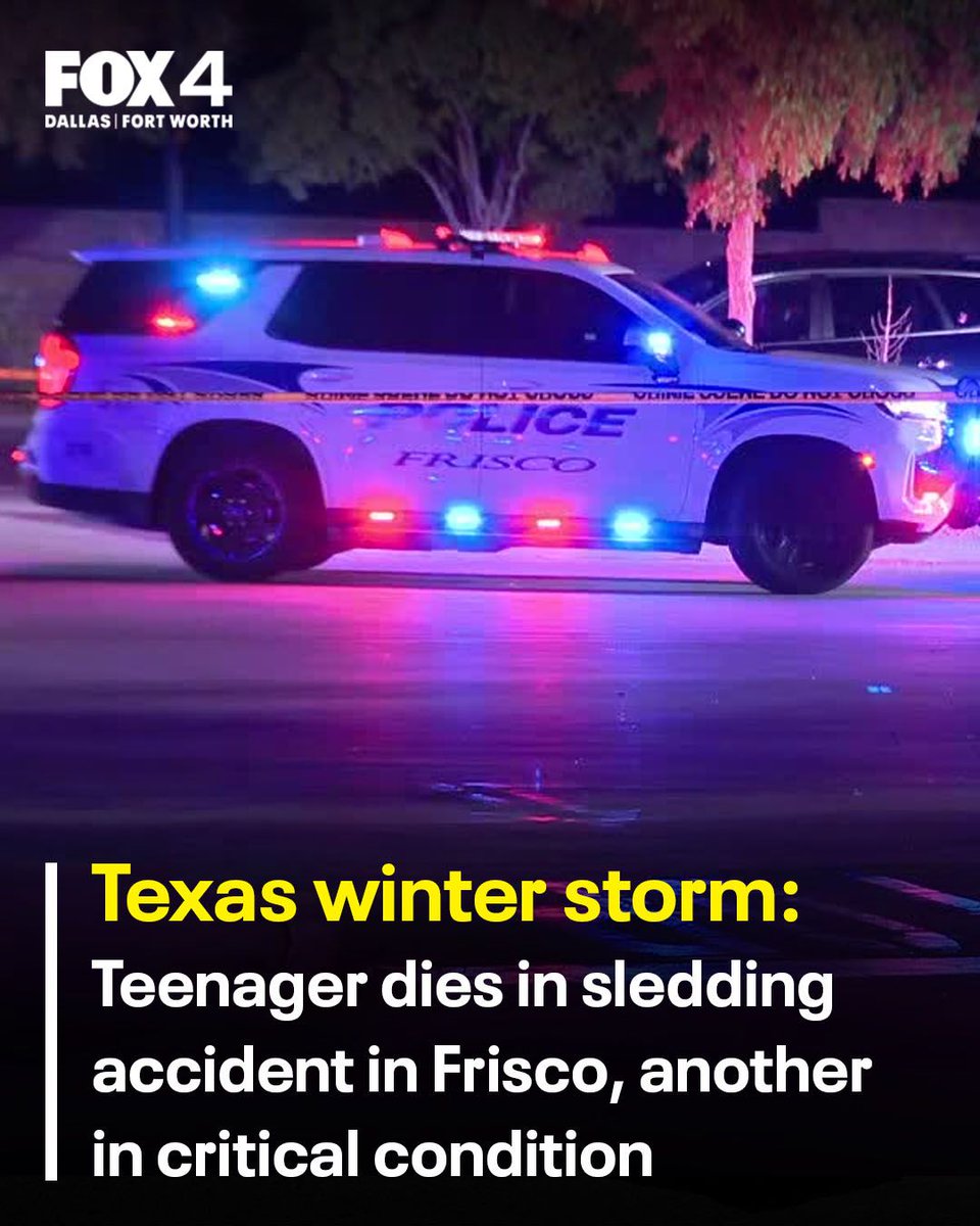 One teenager has died after a sledding accident in Frisco, while another remains in critical condition