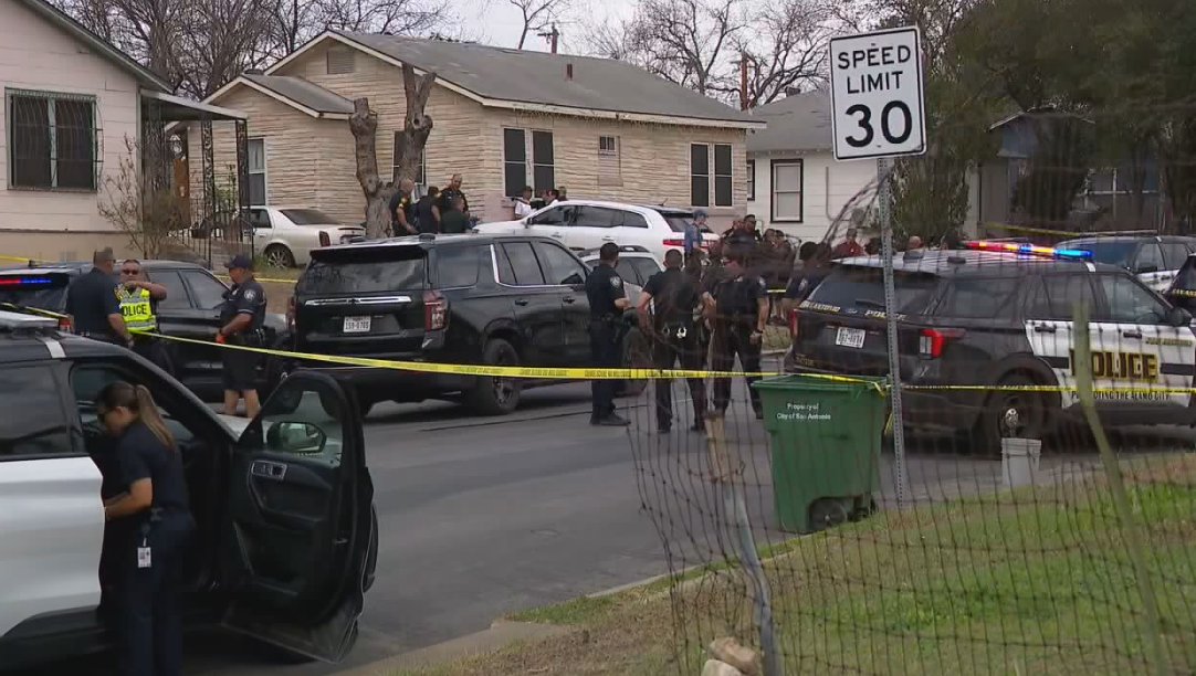 A neighborly dispute has left one man dead and one woman in the hospital with gunshot wounds