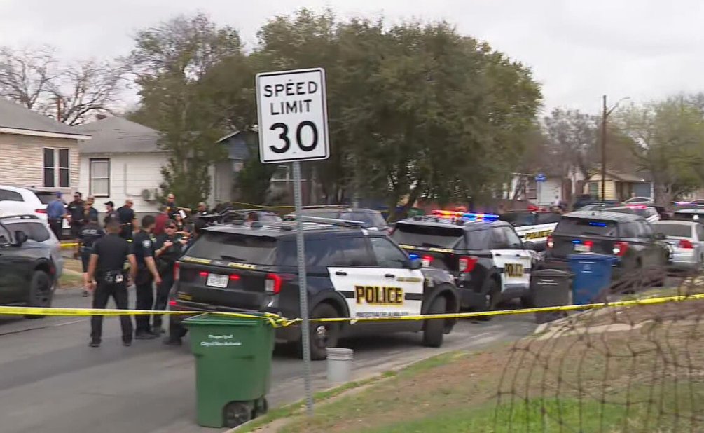 A neighborly dispute has left one man dead and one woman in the hospital with gunshot wounds