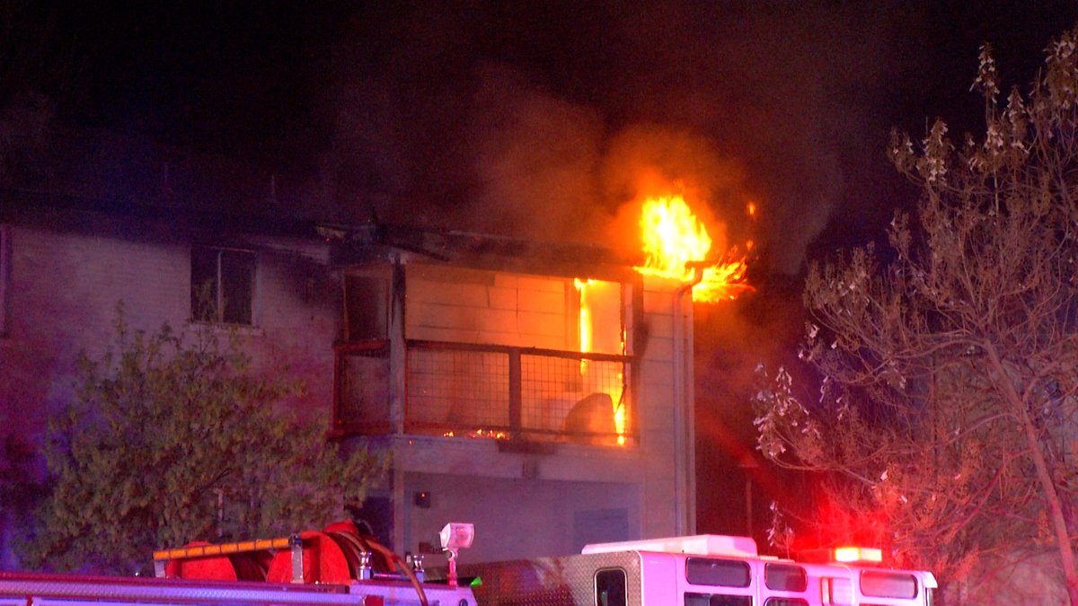 Multiple residents have been displaced and evaluated for smoke inhalation after a fire at an apartment complex early Friday morning.  fire occurred around 3:40 a.m. near Sahara Drive and Ramsey Road.   