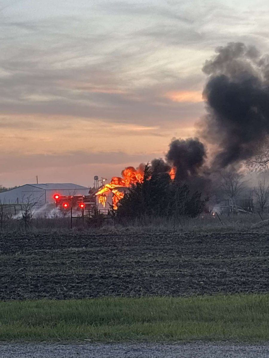 Structure Fire (Collin County) Anna FD, Melissa FD, and potentially others responded to a structure fire this evening in the 13600 block of N. State Highway 5 just south of the county line