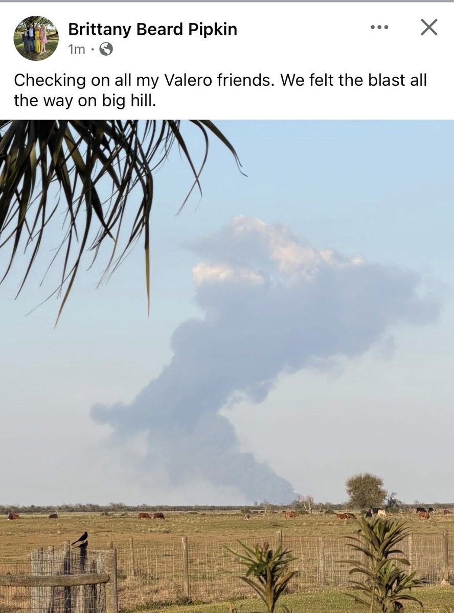 Explosion just reported at or near a refinery in Port Arthur, TX. Many residents are reporting their house shook and that it looked to be coming from a refinery. Several people posted pictures of a large black smoke cloud that some say is coming from Valero