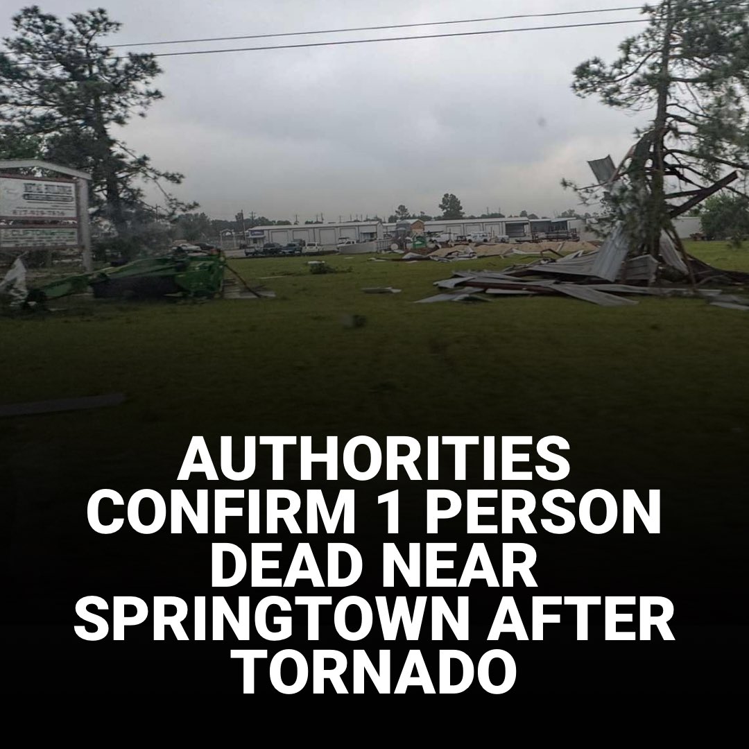 Parker County ESD 1 has confirmed one person died after a home collapsed south of Springtown during the storm. This home was one of multiple structures that collapsed or suffered damage when the tornado hit.