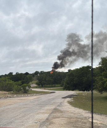 Two people were hospitalized after a home explosion in Gillespie County. When fire crews arrived, the house was engulfed in flames. The blast was so intense it could be felt nine miles away in Fredericksburg
