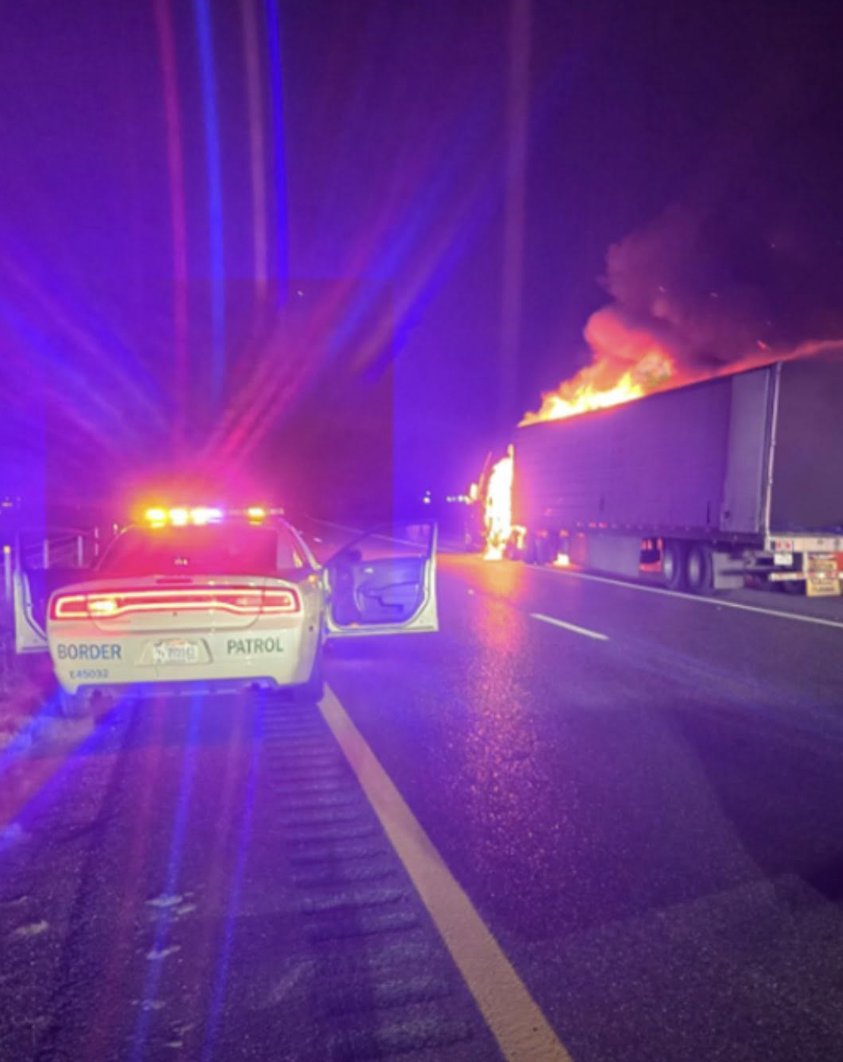 Border Patrol: 39 suspected illegal migrants pulled from burning tractor trailer
