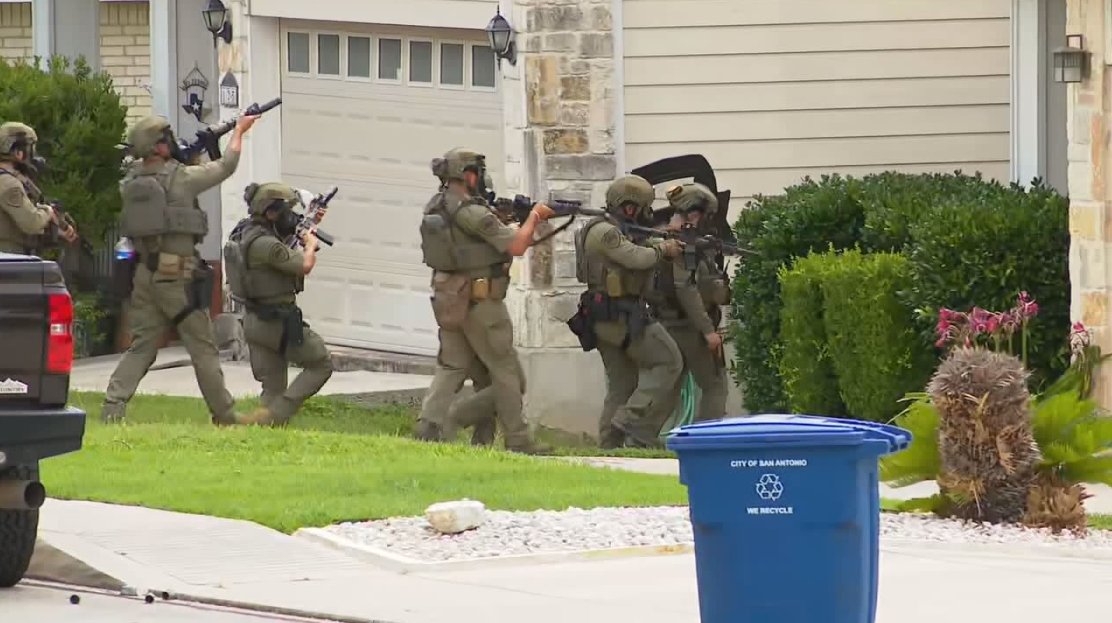 A San Antonio police officer is recovering after being shot during a deadly domestic violence incident that escalated into an hours-long SWAT standoff in a Stone Oak neighborhood on Friday