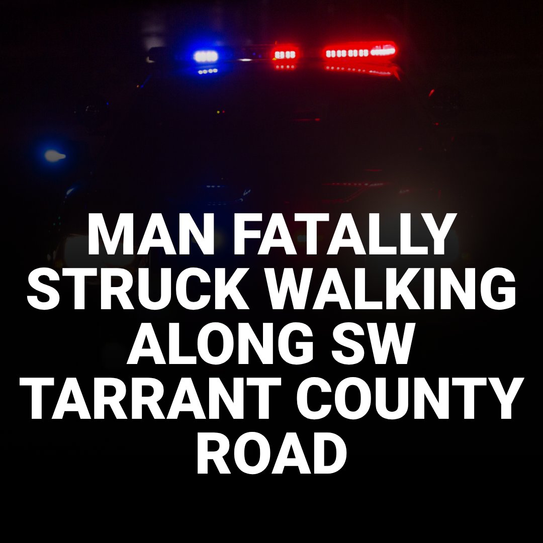 Authorities say the man was walking along the edge of the road when he was fatally struck by an SUV